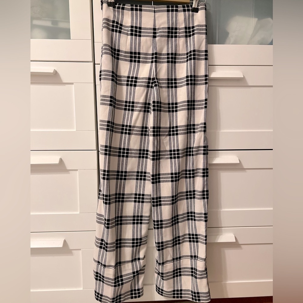 H&M Wide Leg Plaid Pants - Picture 2 of 7